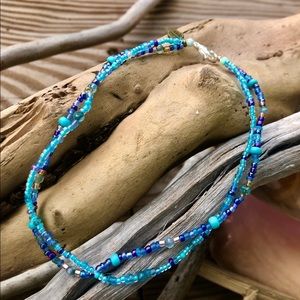 Seed bead anklets